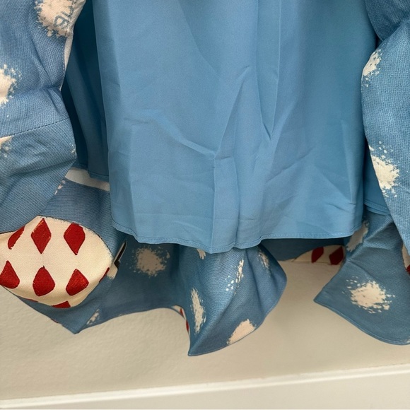 NWT HUNTER BELL CARMEN  One-shoulder Fish Printed Midi Dress SZ US 6 - Picture 7 of 10